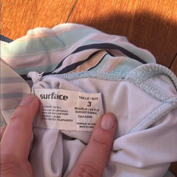 Pink and Blue One Piece Swimsuit with Classic Tank Style - Picture 5 of 5